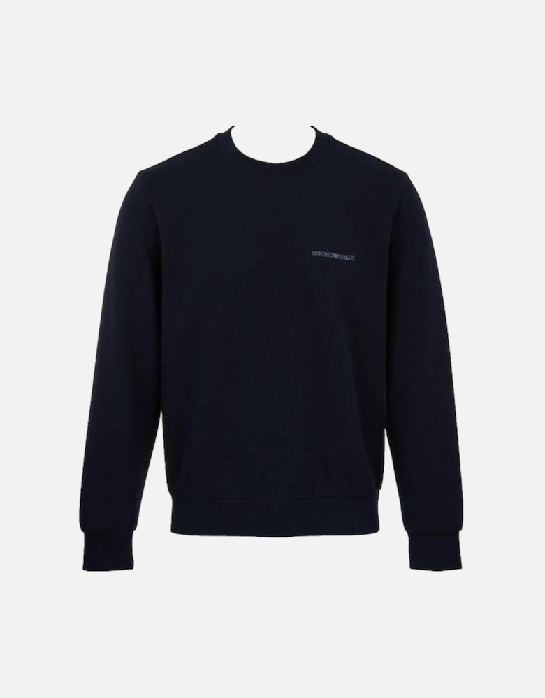 Iconic Piquet Sweatshirt, Armani Blue