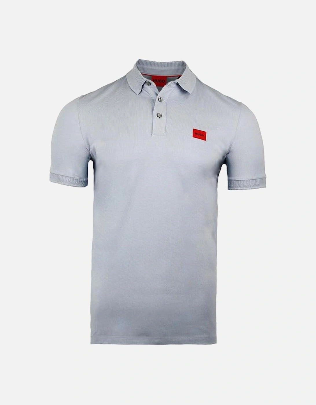 HUGO Slim Fit Dereso232 Polo Shirt, Open Blue, 2 of 1