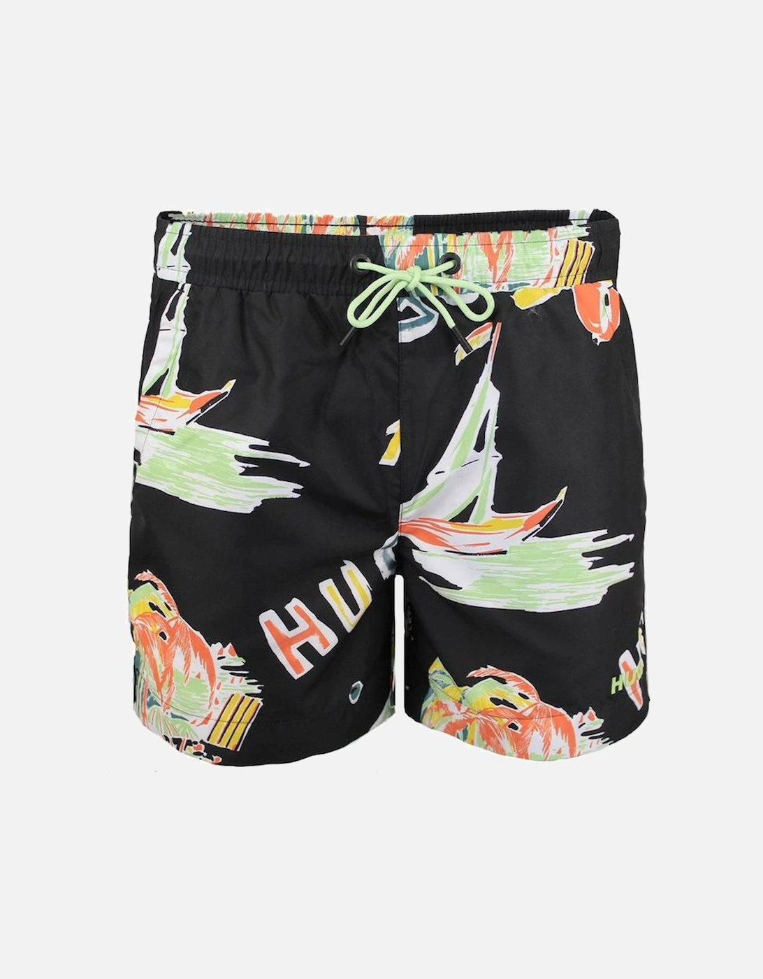 HUGO Calala Swim Shorts, Black, 2 of 1