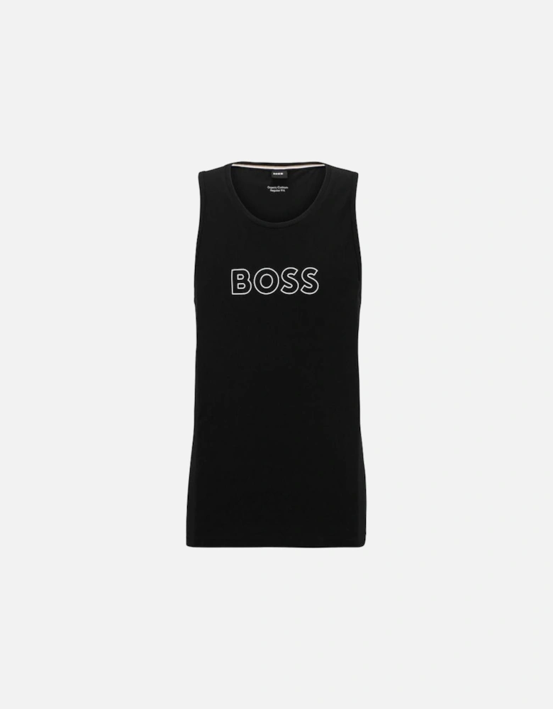 BOSS Straight Fit Beach Tank Top, Black