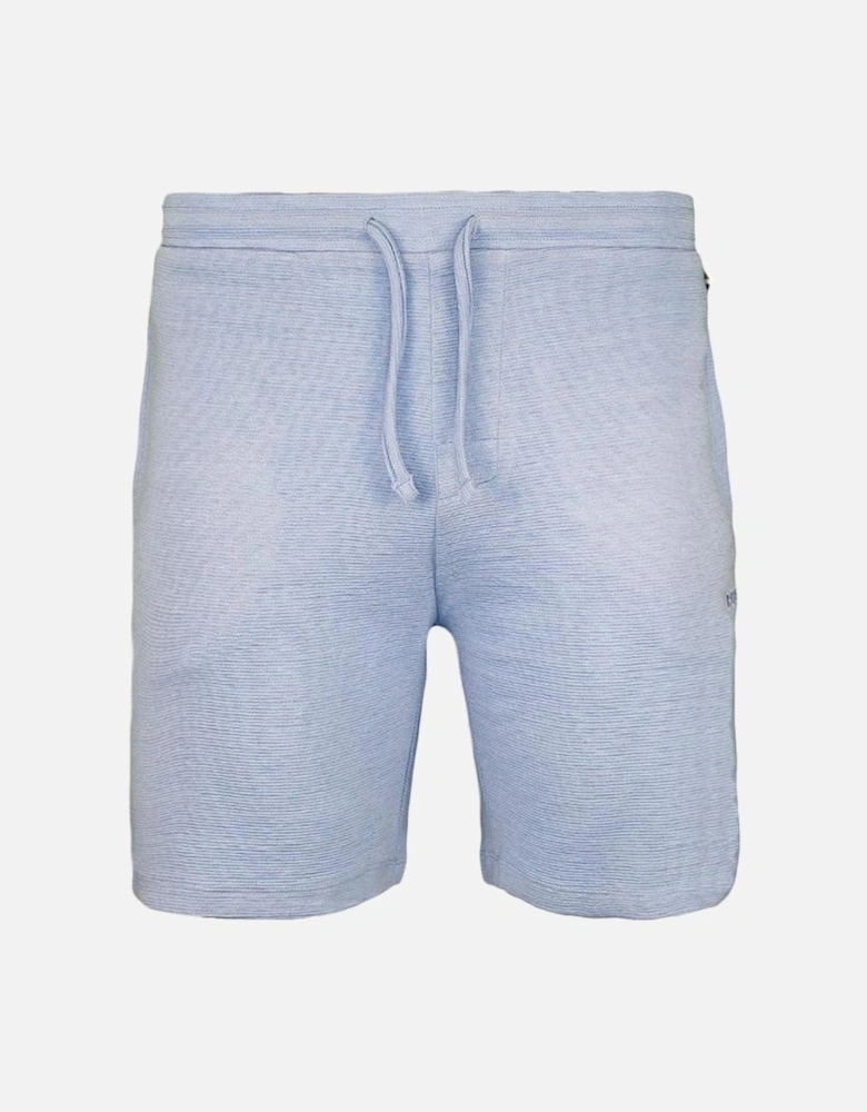 BOSS Rib Pyjama Shorts, Light/pastel Blue