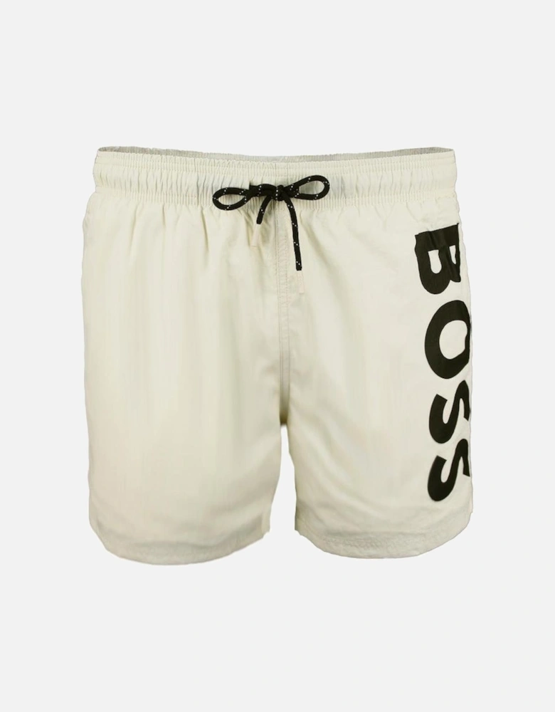 BOSS Octopus Swim Shorts, Open White