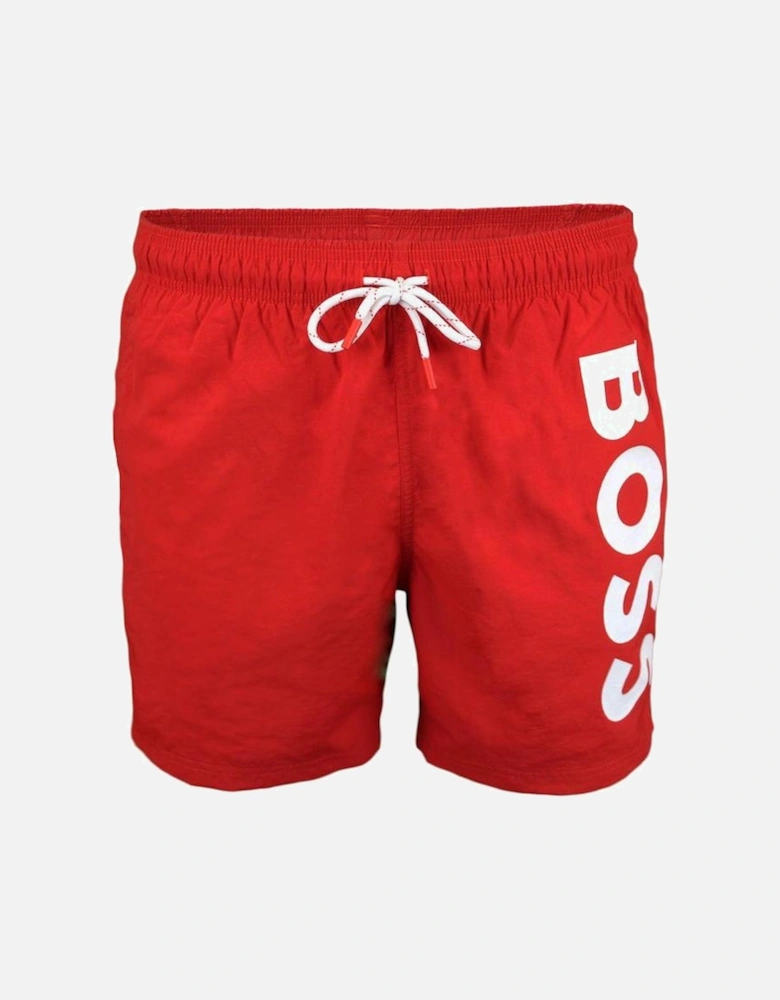 BOSS Octopus Swim Shorts, Medium Red