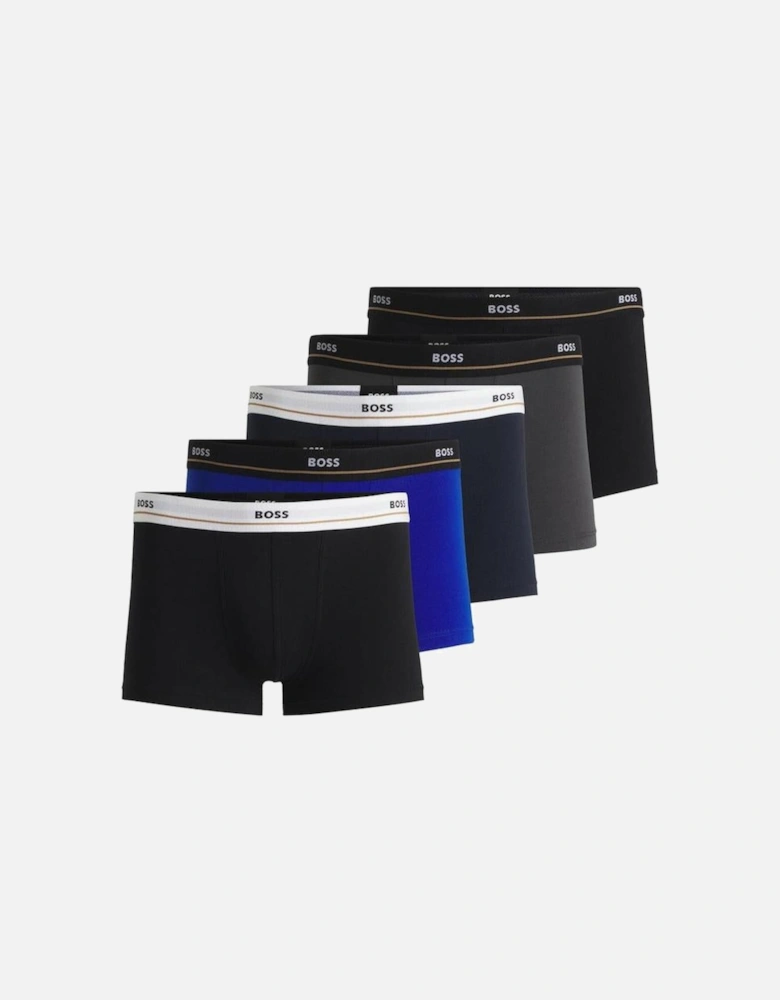 BOSS 5-Pack Essentials Boxer Trunks, Multi