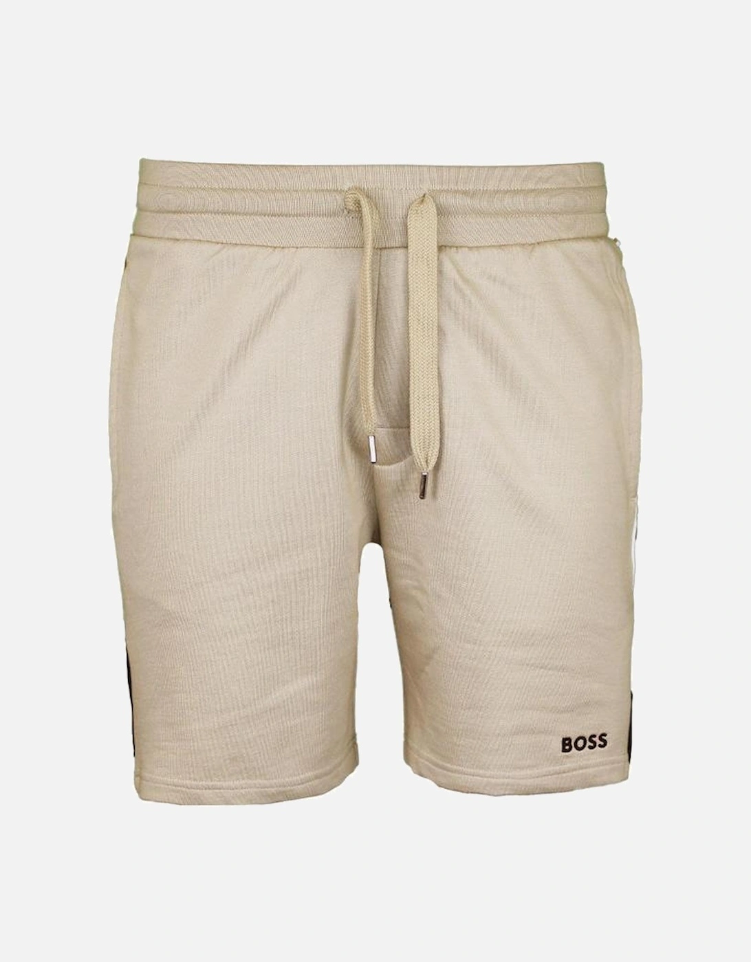BOSS Iconic Lounge Shorts, Light Beige, 3 of 2