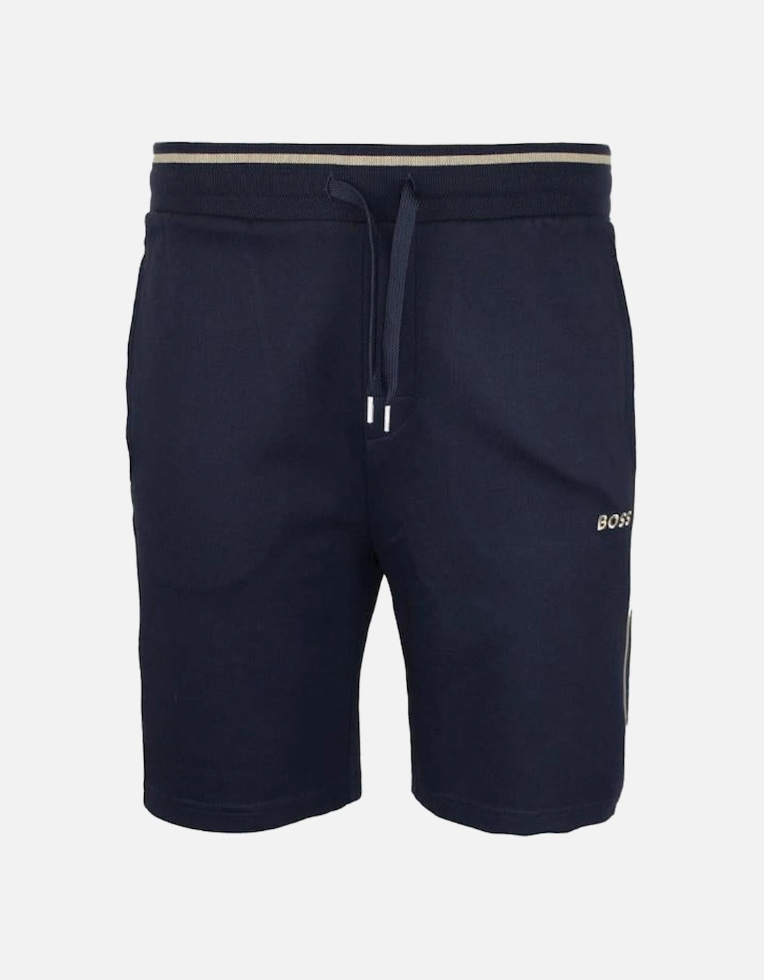 BOSS Tracksuit Lounge Shorts, Dark Blue, 3 of 2