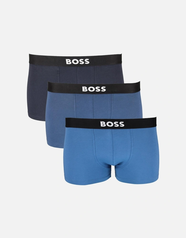 BOSS 3-Pack BOSS ONE Boxer Trunks, Blues