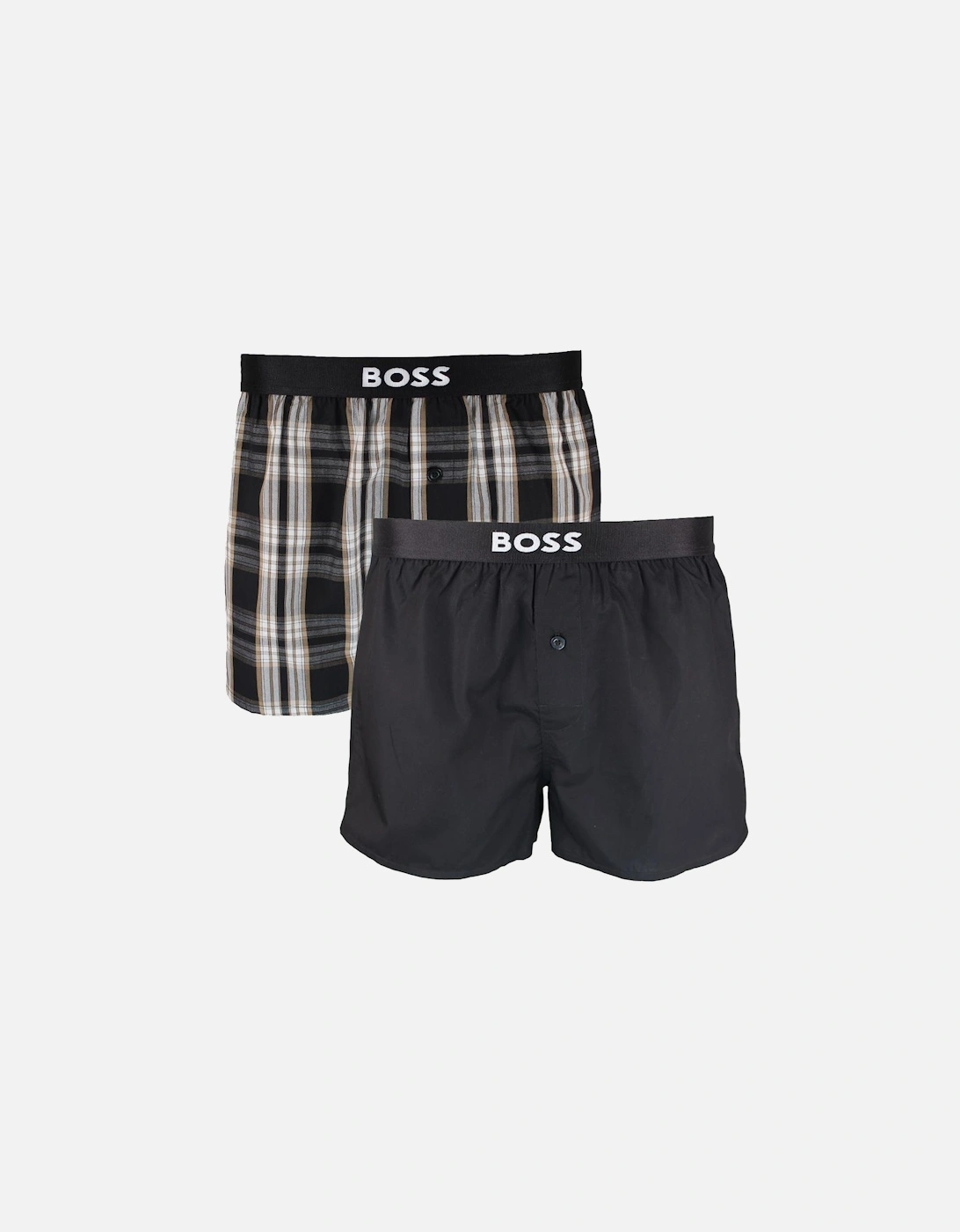 Men's BOSS 2-Pack Boxer Shorts, Black - Size: 32/34/35