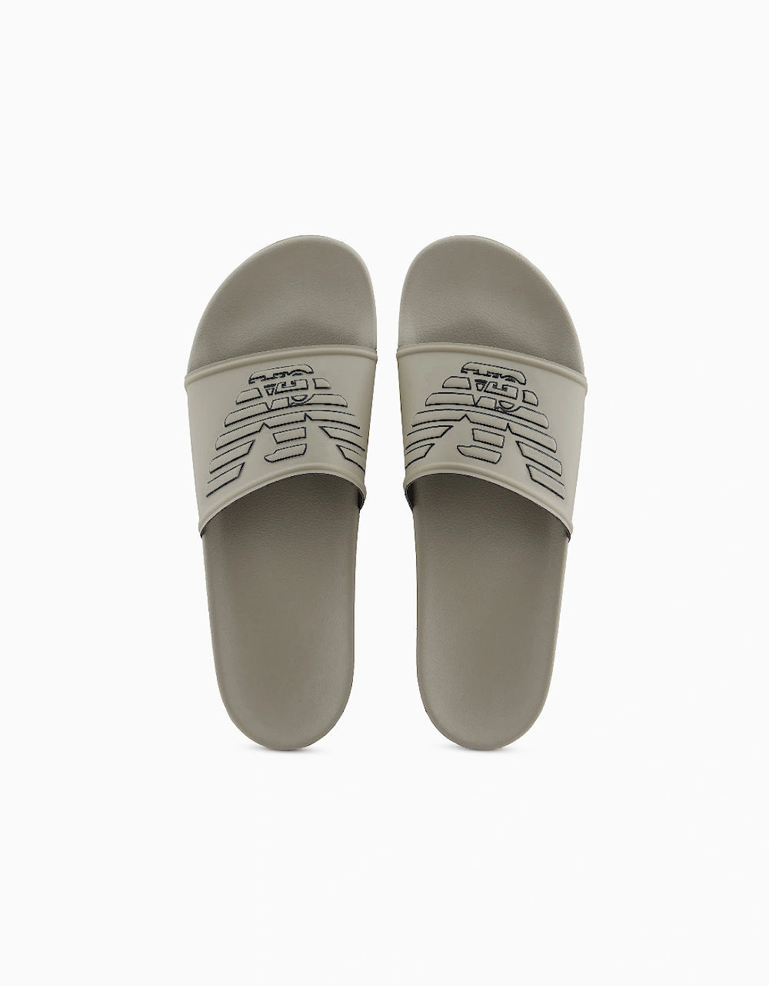 Embossed Eagle Logo Sliders, Plaza/Black