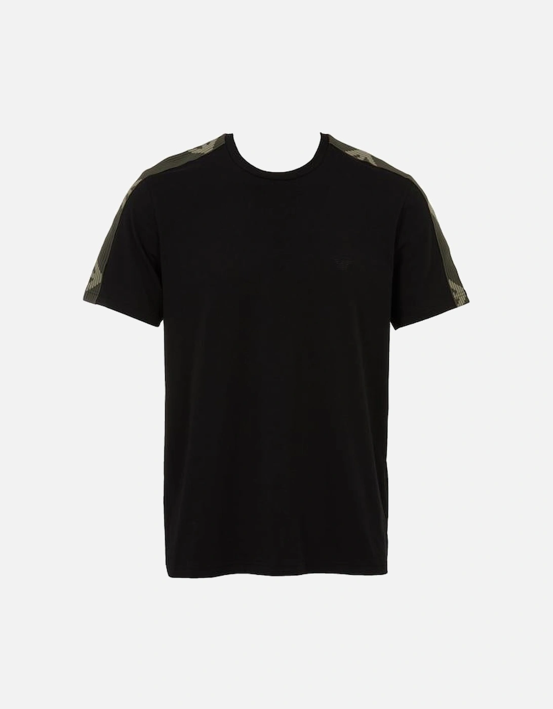 Textured Logo Crew-Neck T-Shirt, Black, 4 of 3