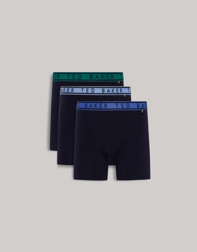 3-Pack Boxers, Navy Bayou / Bachelors Blue / Mazarnie Blue