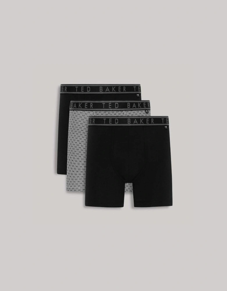 3-Pack Boxer Briefs, Black/Micron