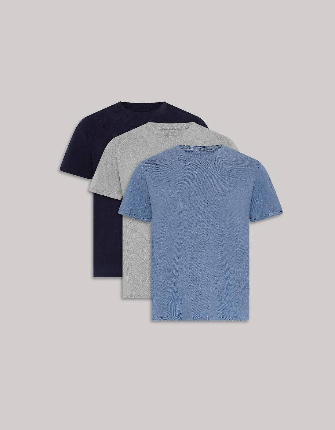 3-Pack T-Shirts, Navy/Blue/Grey, 2 of 1