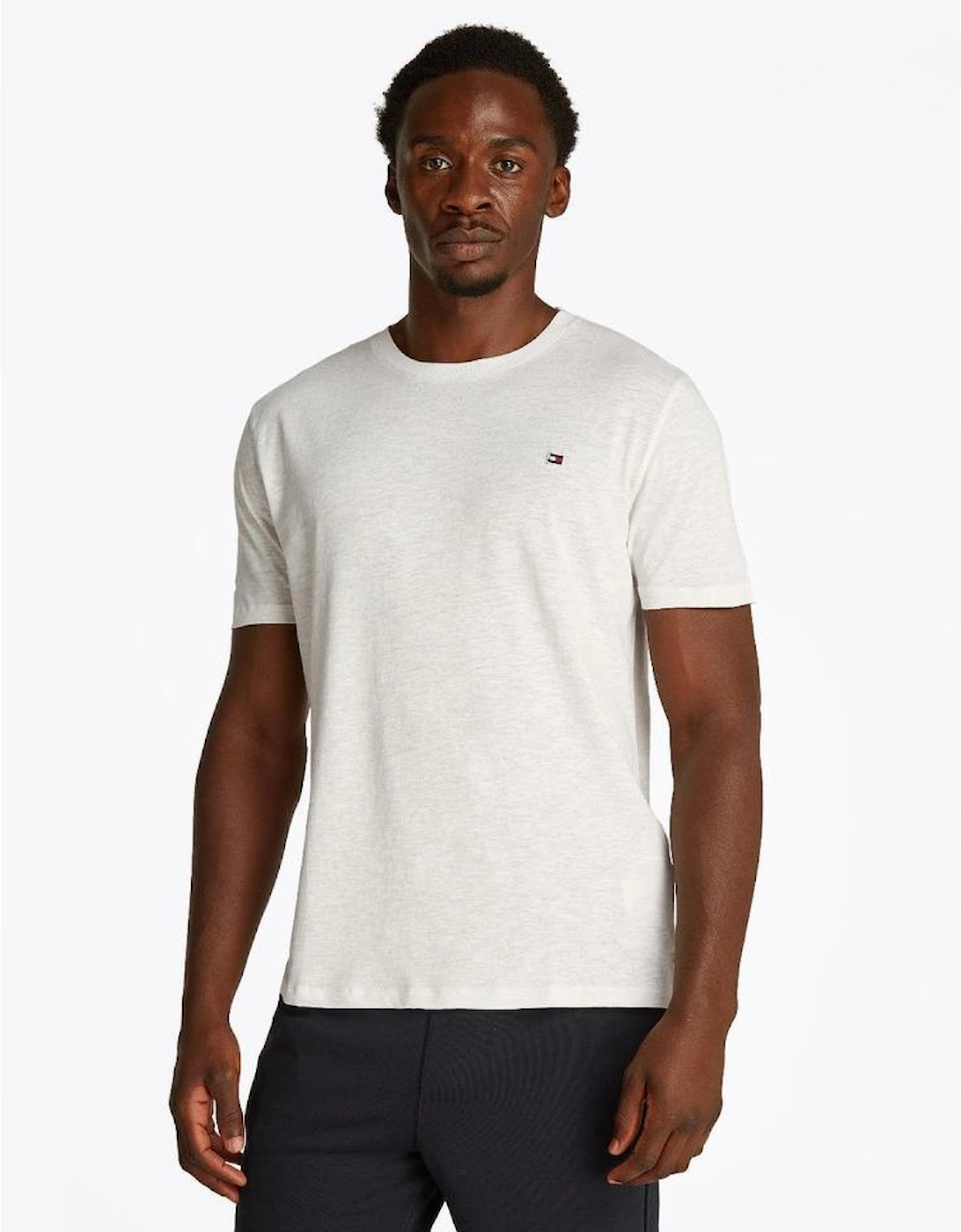 Crew-Neck Slub T-Shirt, Ivory, 5 of 4