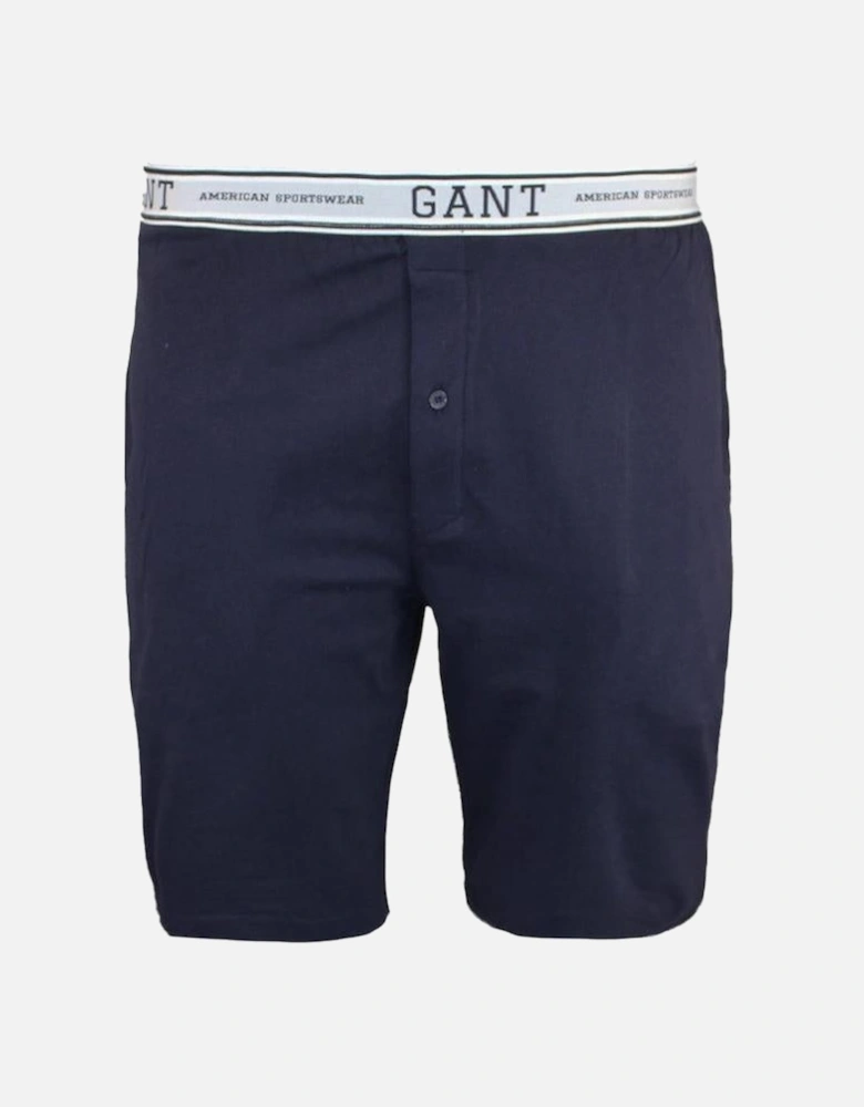 Cotton Lounge Shorts, Evening Blue