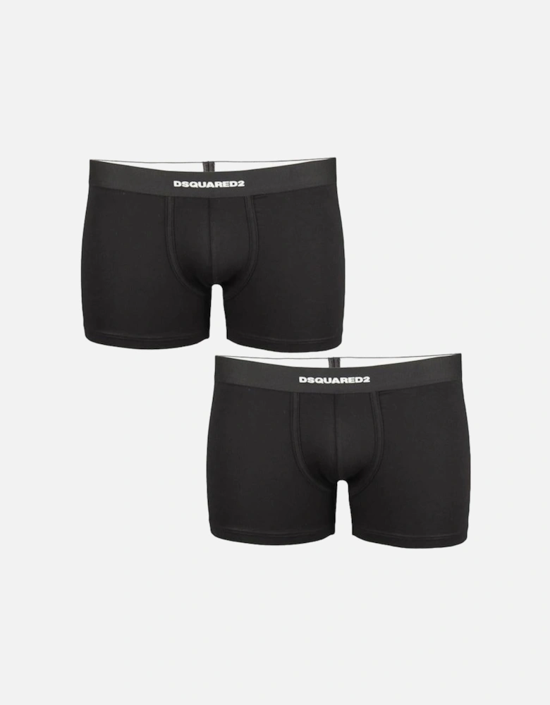 2-Pack Boxer Trunks, Black