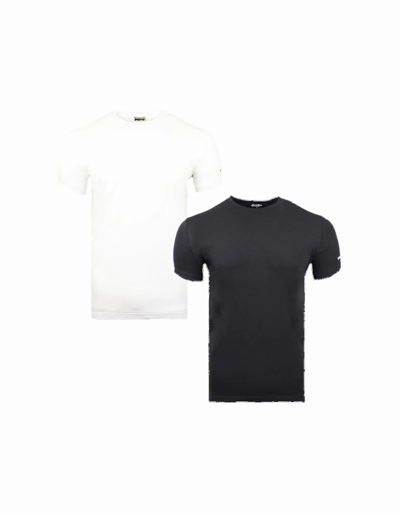 2-Pack T-Shirts, Black/White