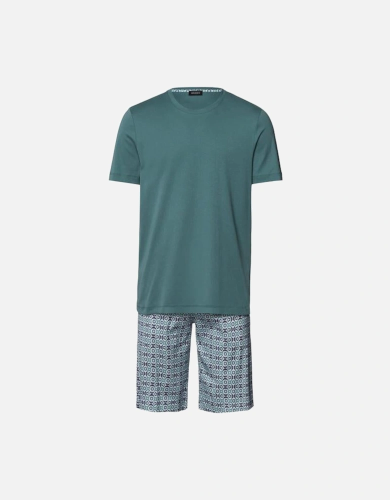 Night & Day Interlock Pyjama Set, Tinted Mosaic