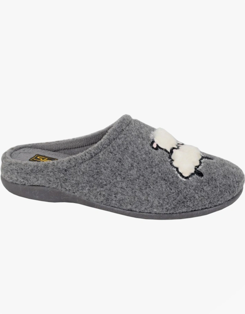 SUZIE Womens Mules Slippers Grey