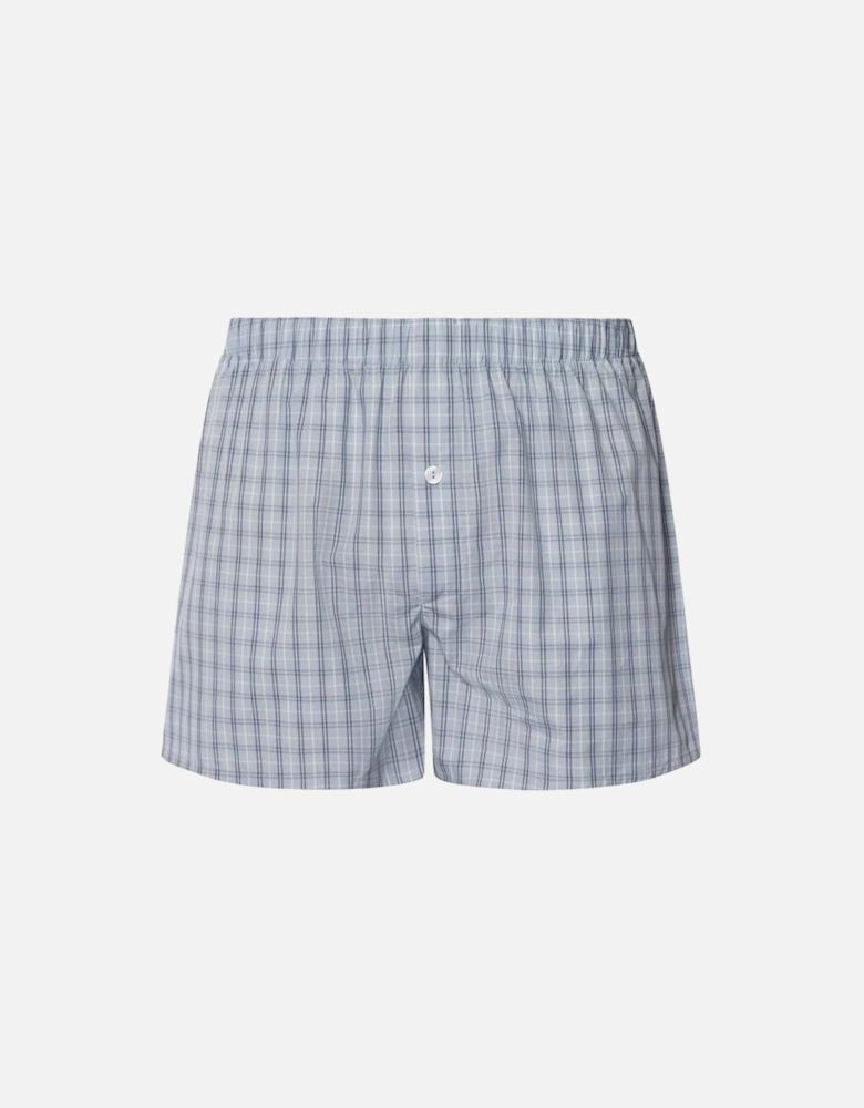 Fancy Woven Boxer Shorts, Sea Breeze Check