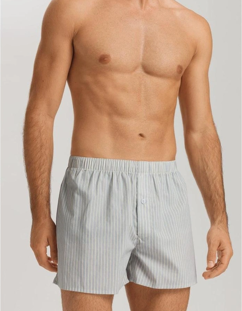 Fancy Woven Boxer Shorts, Light Stripe