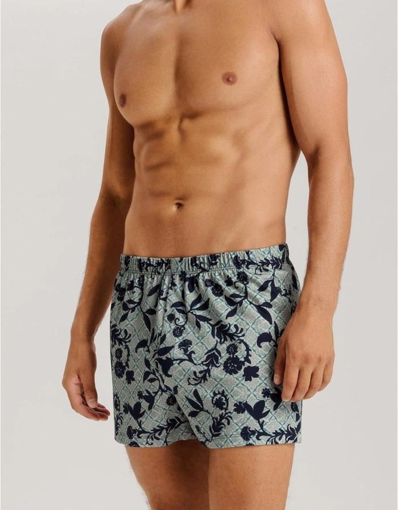 Cotton Sporty Boxer Shorts, Moonshine Tiles
