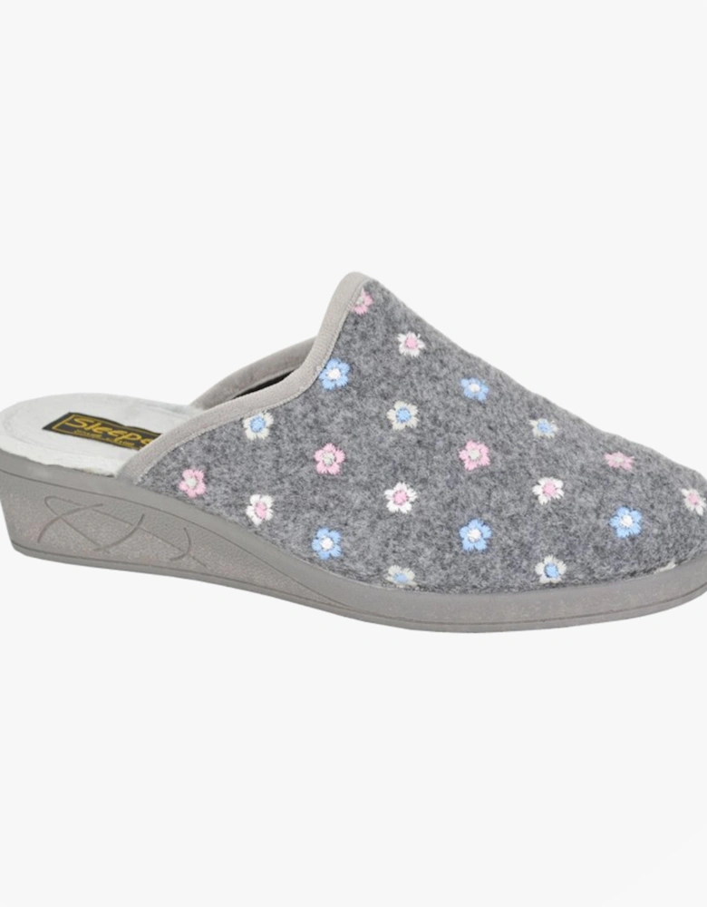 JOSEPHINE Womens Mules Slippers Grey