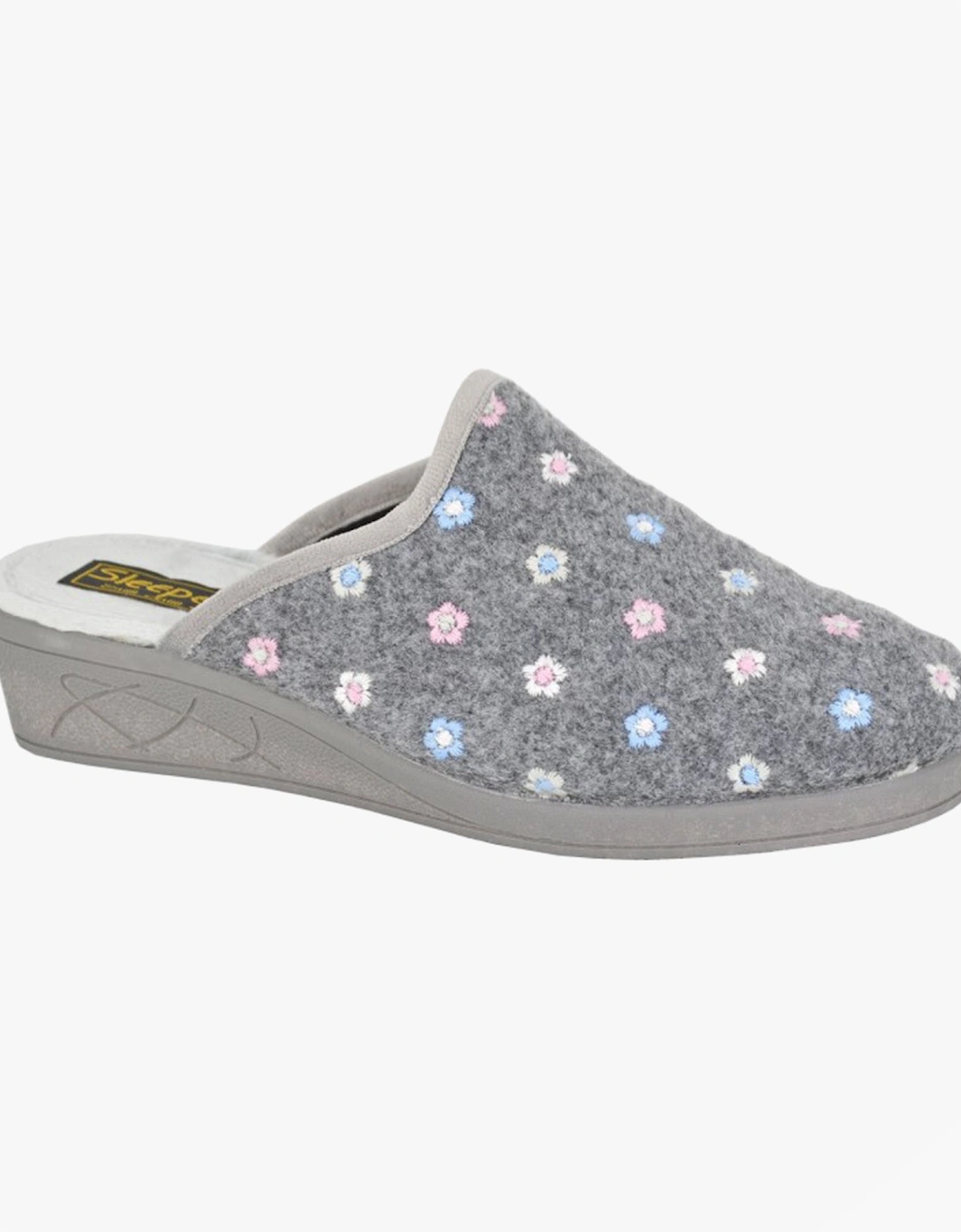 JOSEPHINE Womens Mules Slippers Grey, 2 of 1