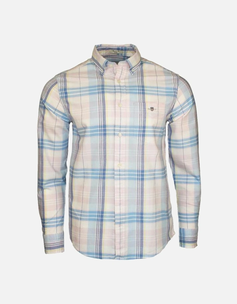 Regular Classic Oxford Check Shirt, Light Pink