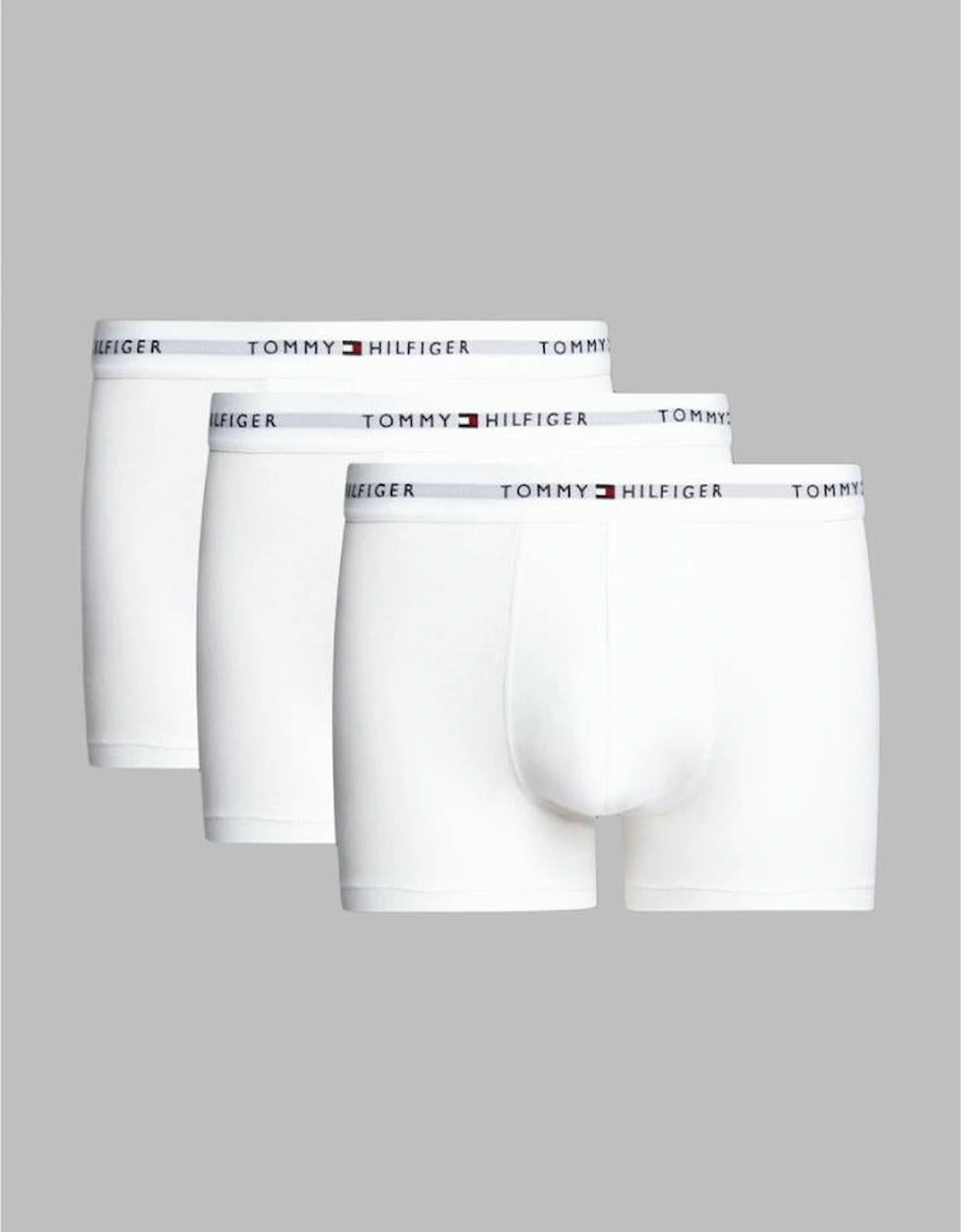 3-Pack Signature Cotton Boxer Trunks, White, 5 of 4