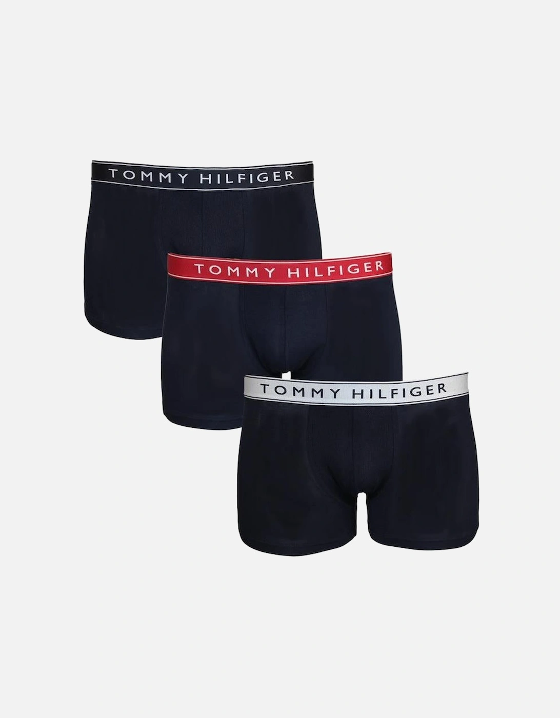 3-Pack Everyday Essentials Boxer Trunks, White/Medium Red/Desert Sky, 5 of 4