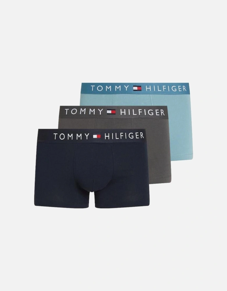 3-Pack  TH Original Boxer Trunks, Blue/Dark Ash/Desert Sky