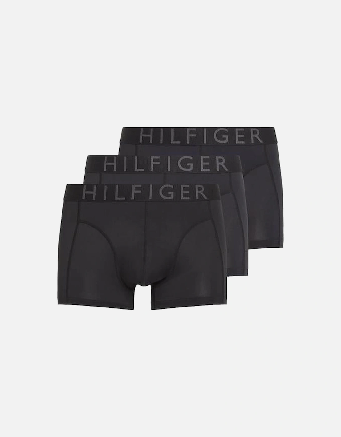3-Pack Micro Tonal Large Logo Boxer Trunks, Black, 5 of 4