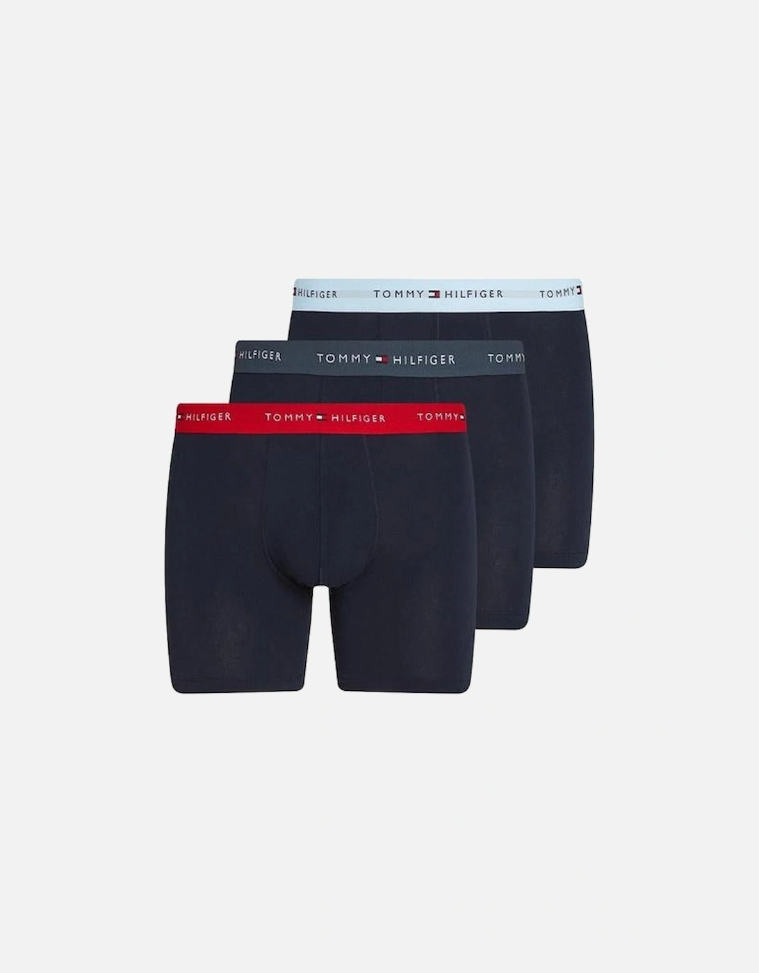 3-Pack Signature Cotton Coloured Band Boxer Briefs, Navy, 4 of 3