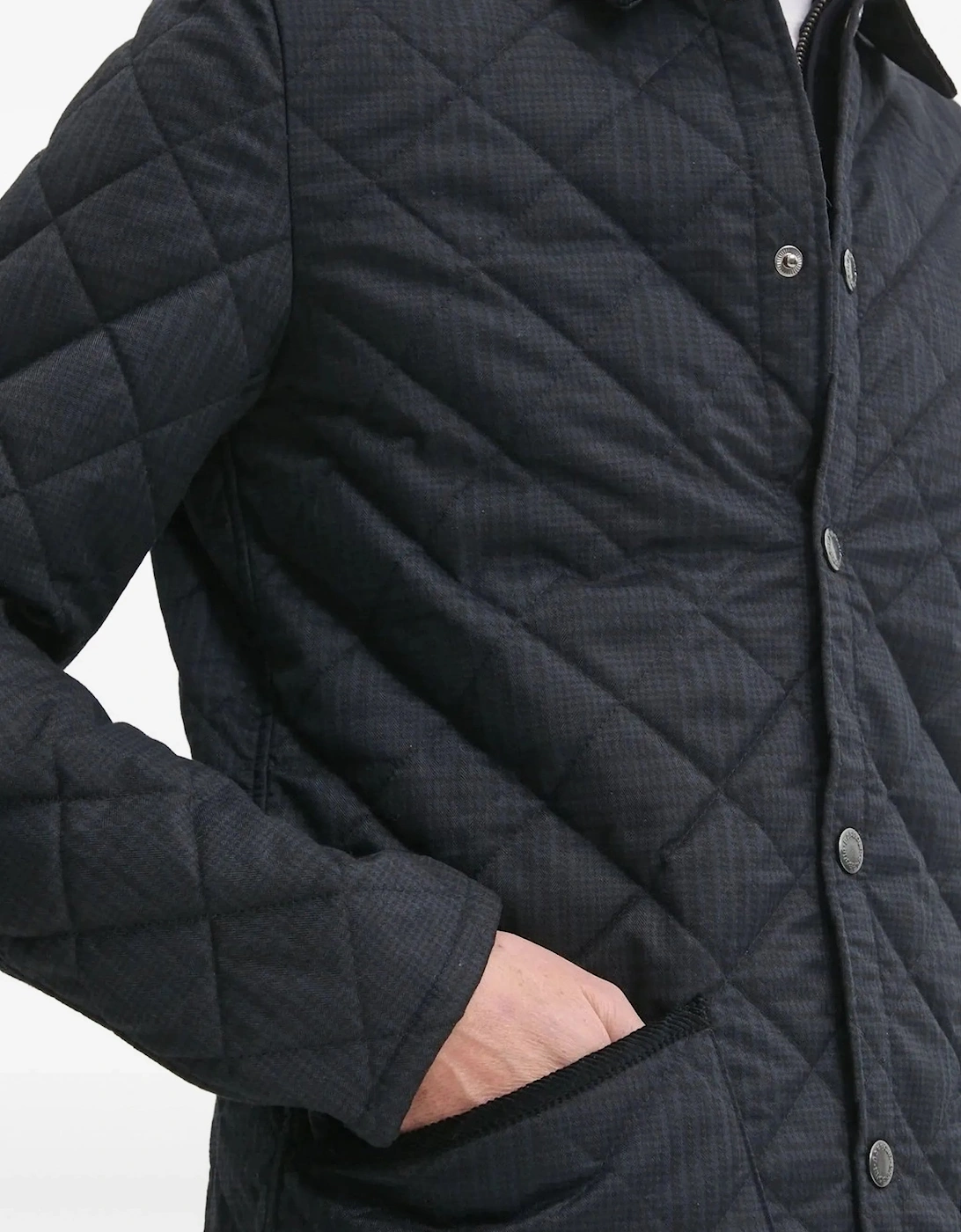 Checked Liddesdale Jacket Navy