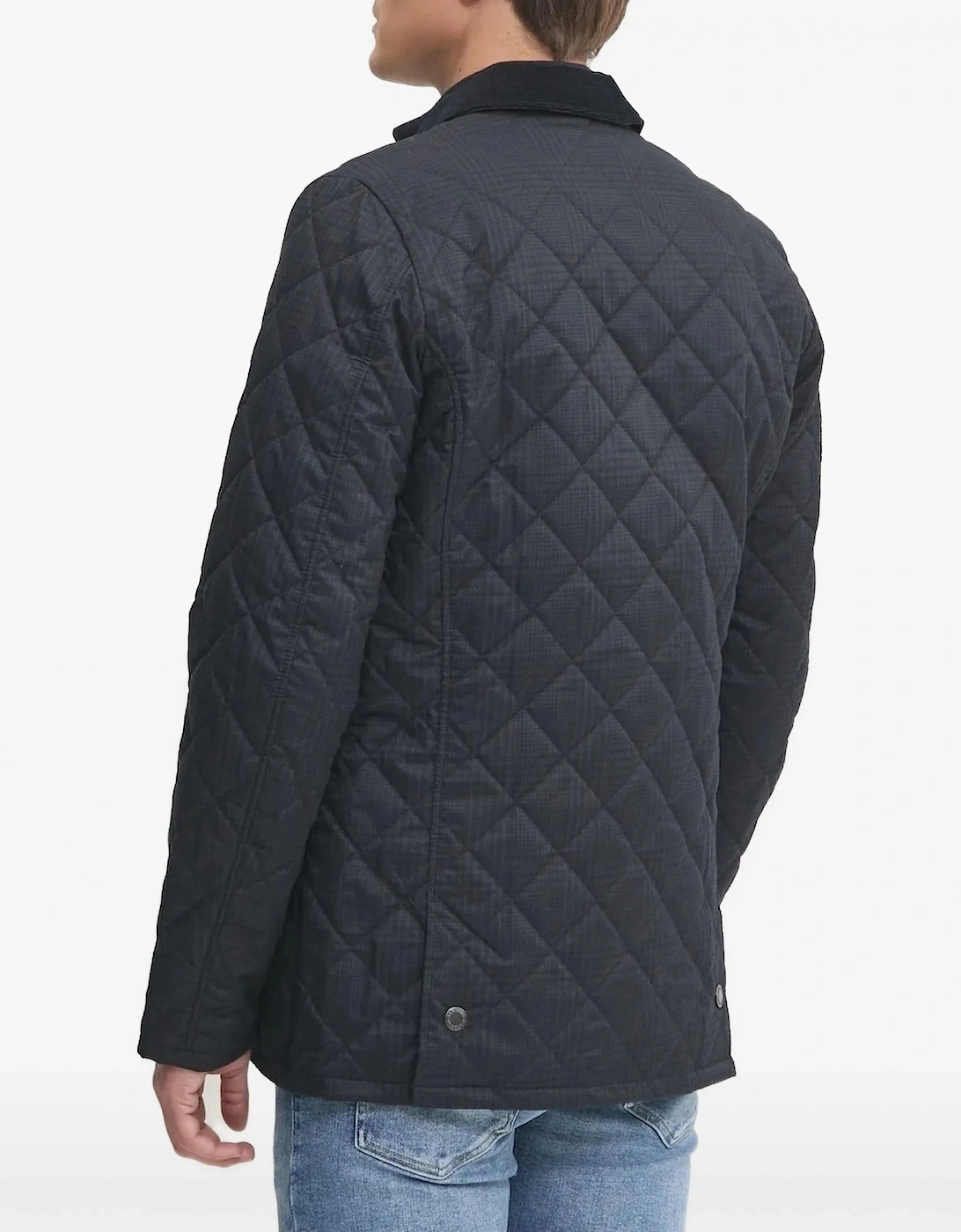 Checked Liddesdale Jacket Navy
