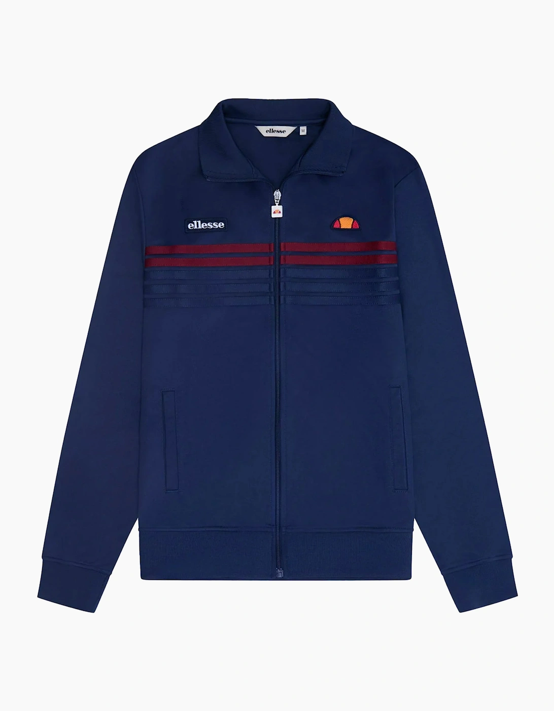 Ellesse Men's Navy Vicenza Track Top Jacket /Burgundy - : 44/Regular Xxl