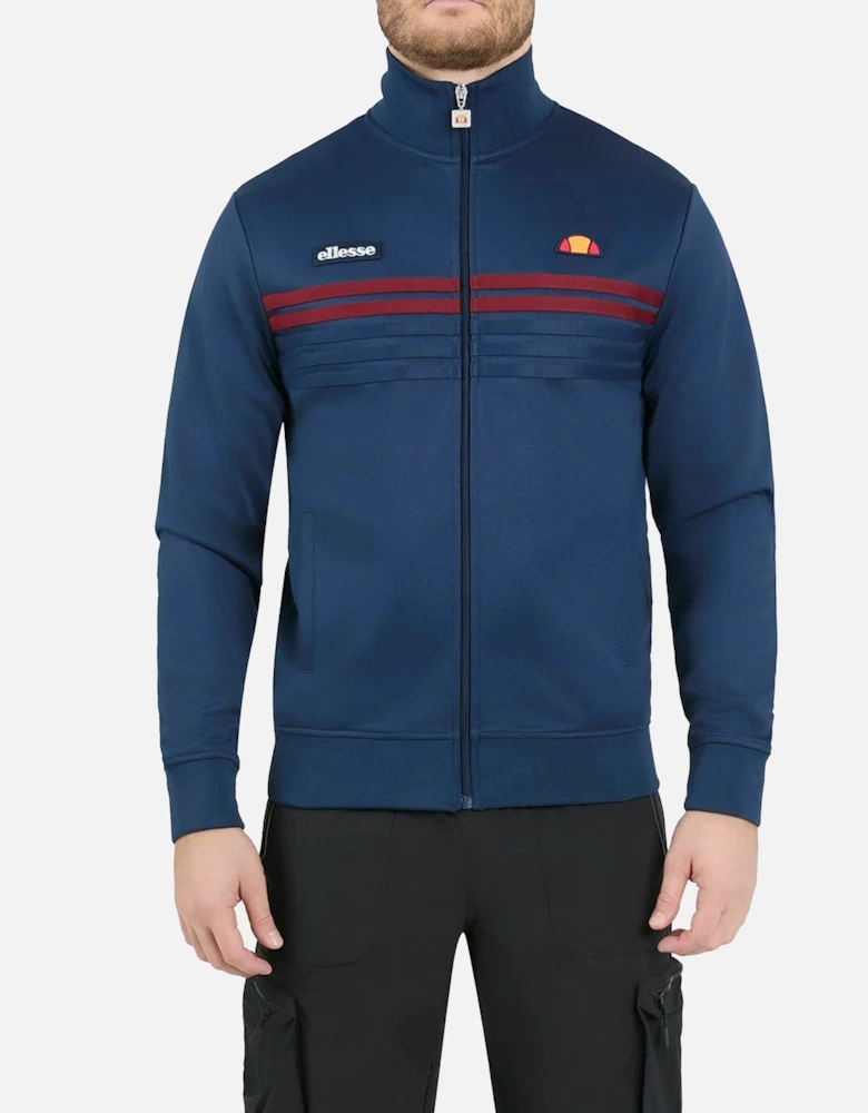 Vicenza Track Top Jacket Navy/Burgundy