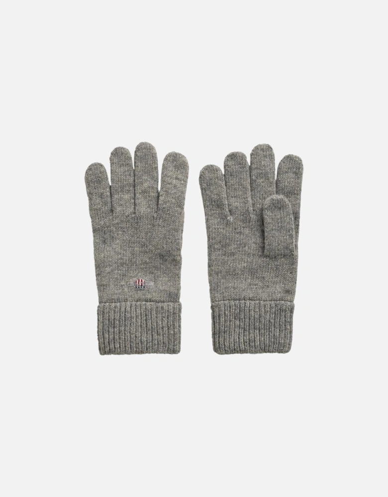 Shield Wool Gloves, Grey
