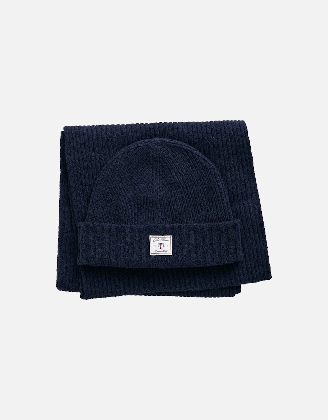 Beanie & Scarf Gift Set, Navy, 6 of 5