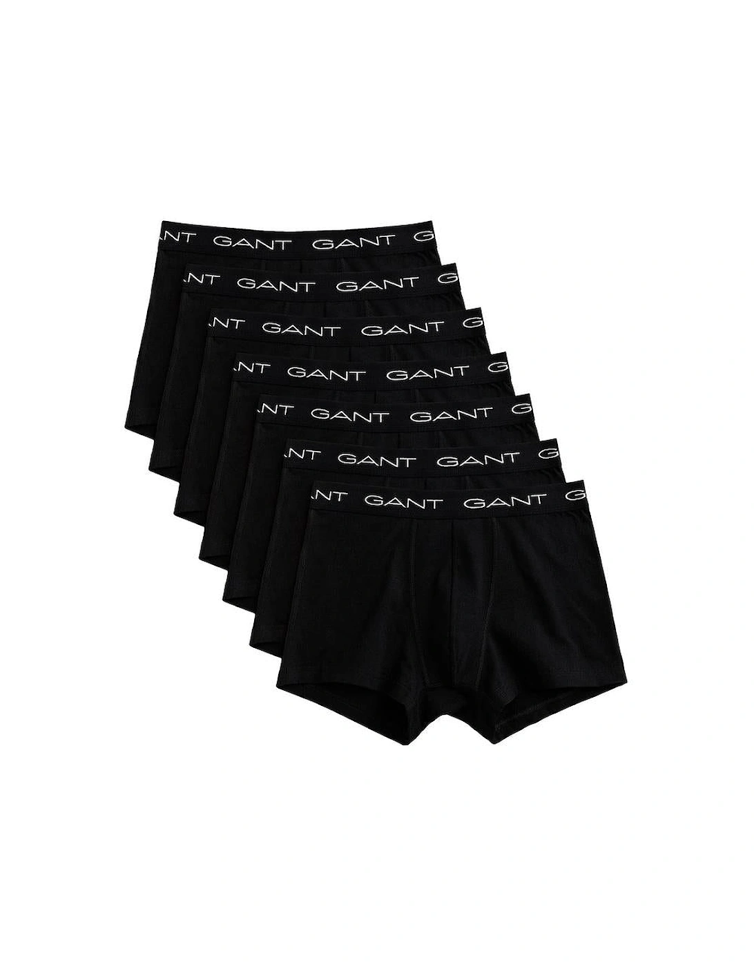 7-Pack Contrast Waistband Boxer Trunks, Black, 5 of 4