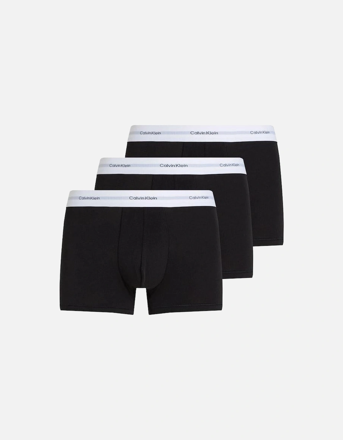 3-Pack Cotton Modal Stretch Boxer Trunks, Black, 4 of 3