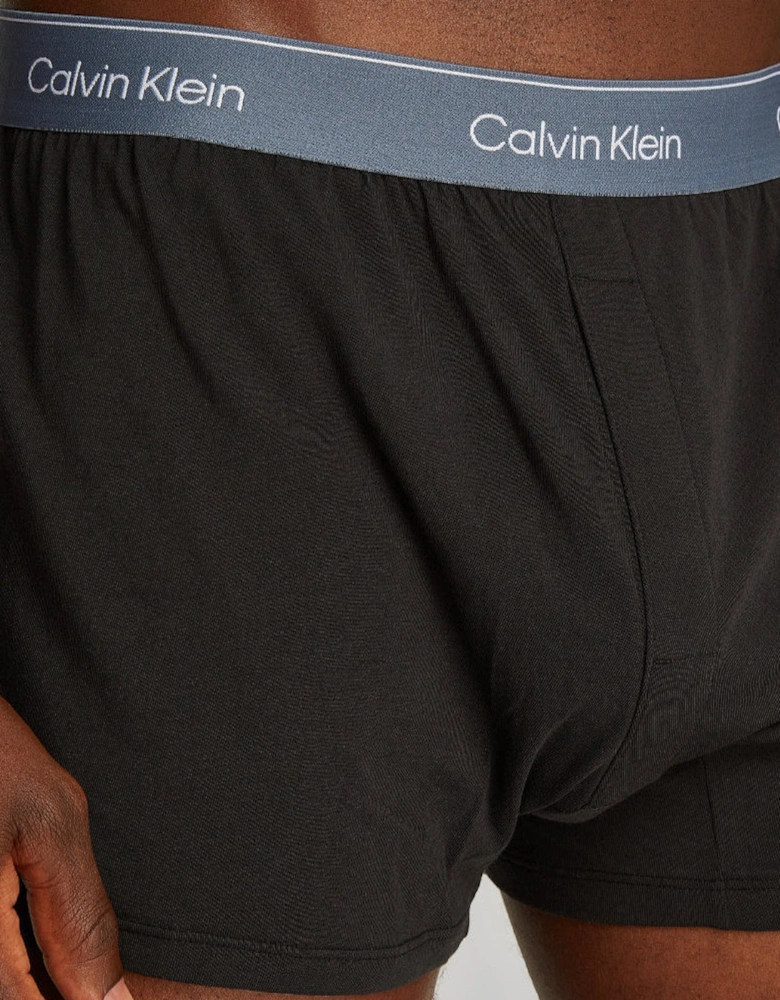 3-Pack Icon Cotton Stretch Slim Boxer Shorts, Black / Vintage Indigo / Micro Chip / Molten