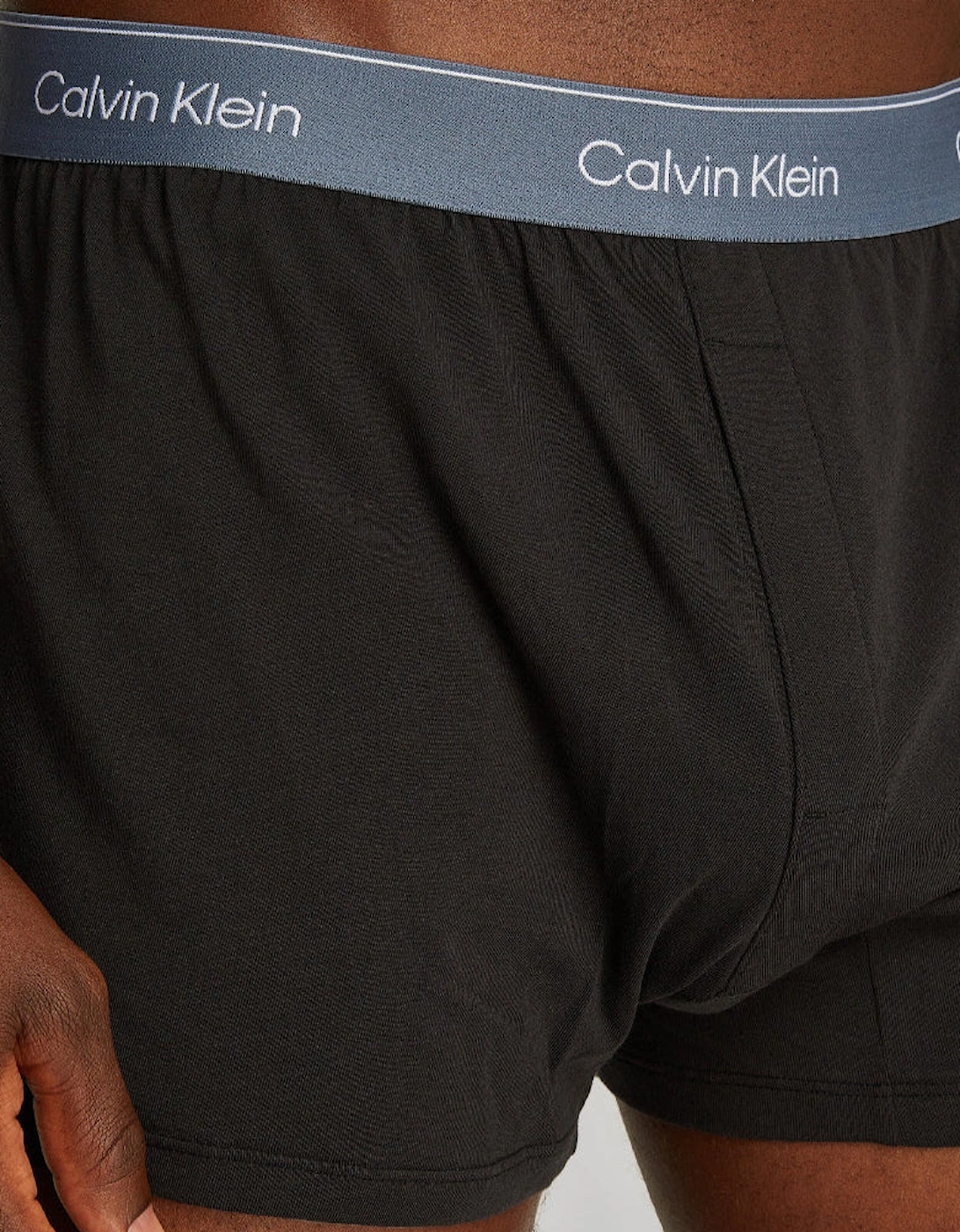 3-Pack Icon Cotton Stretch Slim Boxer Shorts, Black / Vintage Indigo / Micro Chip / Molten