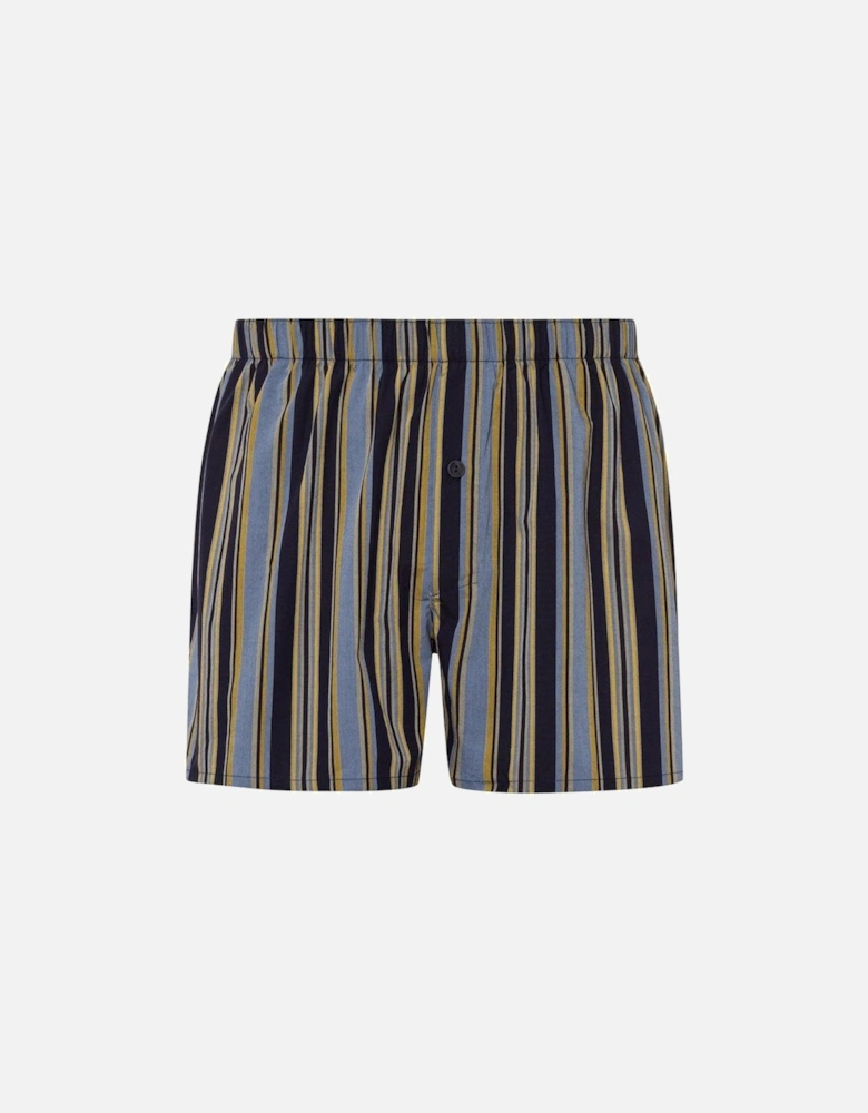 Fancy Woven Boxer Shorts, Ocean Stripe