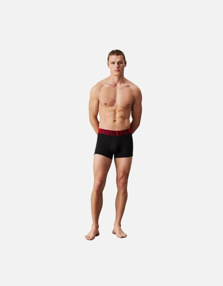 3-Pack Intense Power Boxer Trunks, Black/Red
