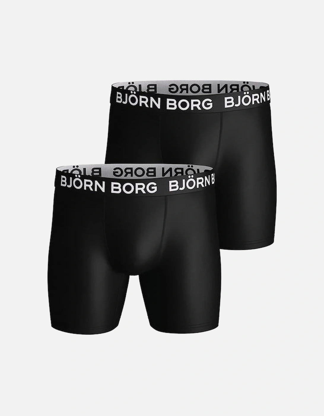 2-Pack Performance Boxer Trunks, Black, 2 of 1