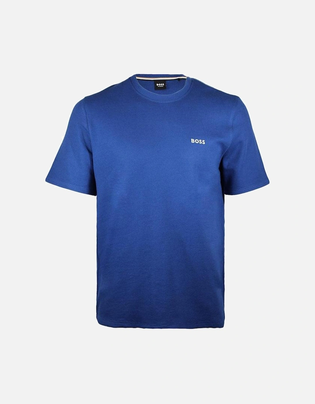 Waffle Piqué Cotton Blend T-Shirt, Blue, 2 of 1