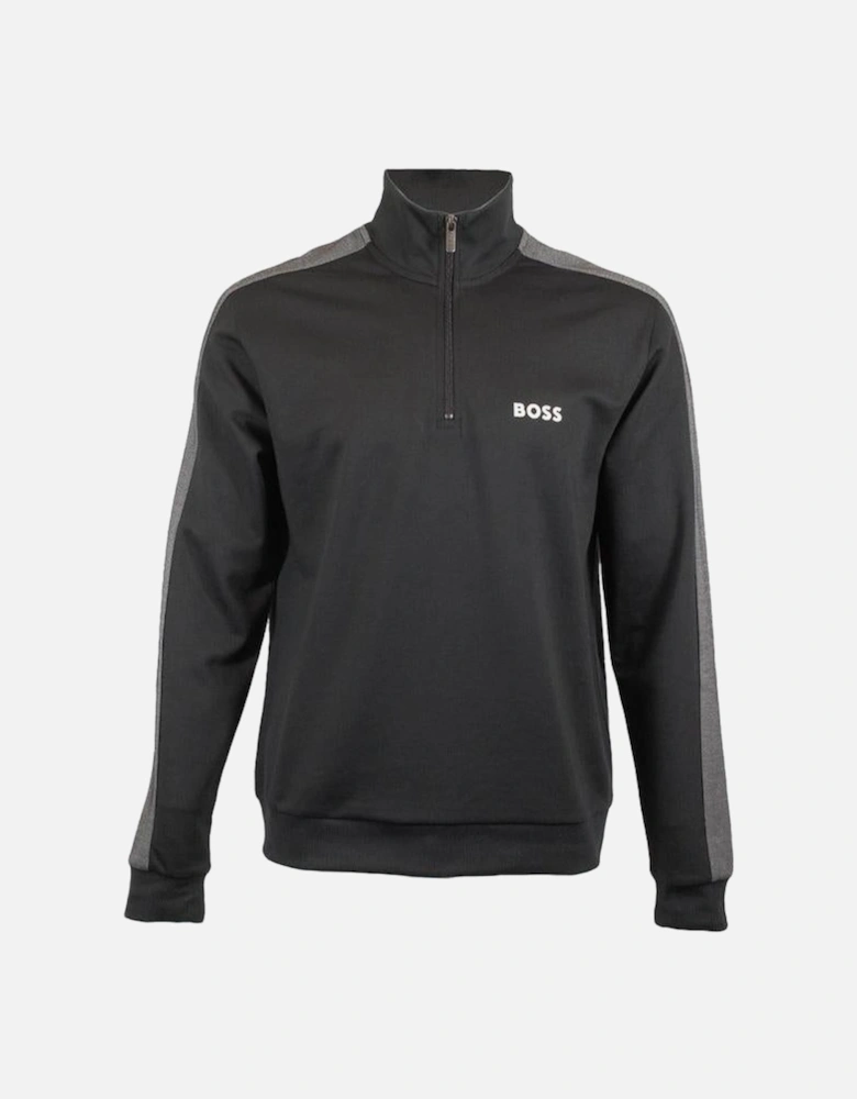 BOSS Quarter-Zip Tracksuit Jacket, Black