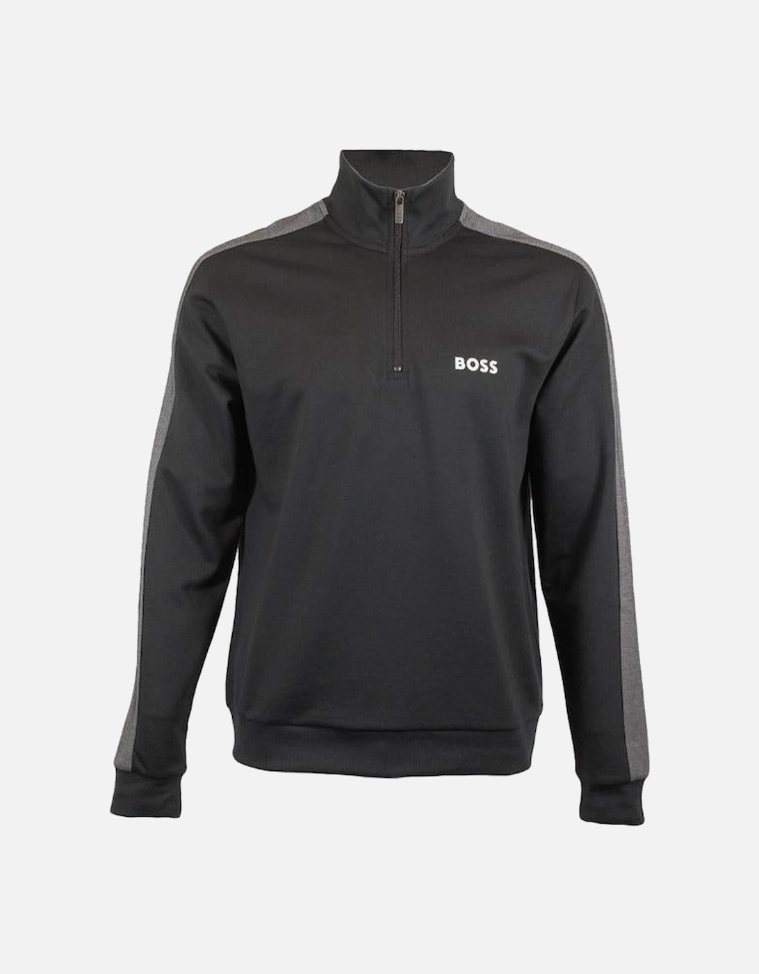 BOSS Quarter-Zip Tracksuit Jacket, Black, 4 of 3
